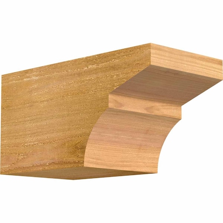 Ekena Millwork Monterey Rough Sawn Rafter Tail, Western Red Cedar, 6"W x 6"H x 12"L RFT06X06X12MON00RWR